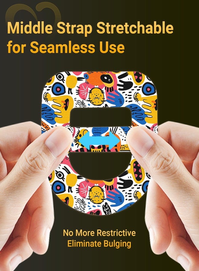 Amolyfe Omnipod 5 Adhesive Patches Waterproof, 20 Pack Amolyfe Omnipod Overpatches with Stretchable Strap, Breathable, Long-Lasting Medical Adhesive, Premium Hinged Tin (Graffiti) - Image 3